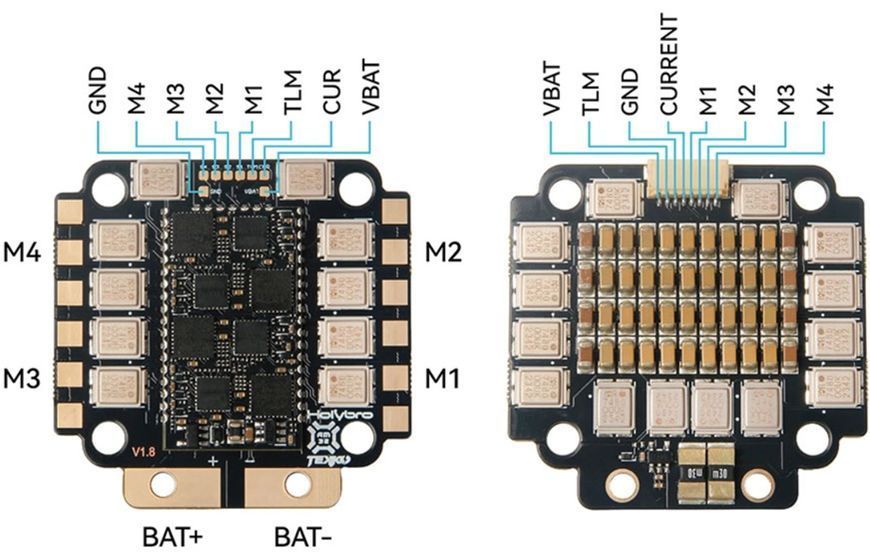 Регулятор обертів Holybro Tekko32 F4 Metal 4in1 65A ESC (AM32) HB1706262132 фото