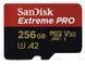 FLASH пам'ять SanDisk Extreme Pro A2 V30 Micro SDXC 256GB with adapter MSD0508262152 фото 2