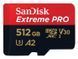 FLASH пам'ять SanDisk Extreme Pro A2 V30 Micro SDXC 512GB with adapter MSD0508262155 фото 2