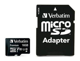 FLASH пам'ять Verbatim Premium UHS-I V10 U1 Micro SDHC 16GB + SD Adapter MSD0508262205 фото